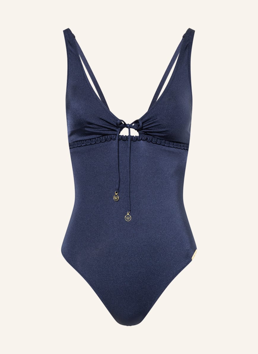 watercult Swimsuit MAKRAMÉ LOVE , Color: DARK BLUE (Image 1)