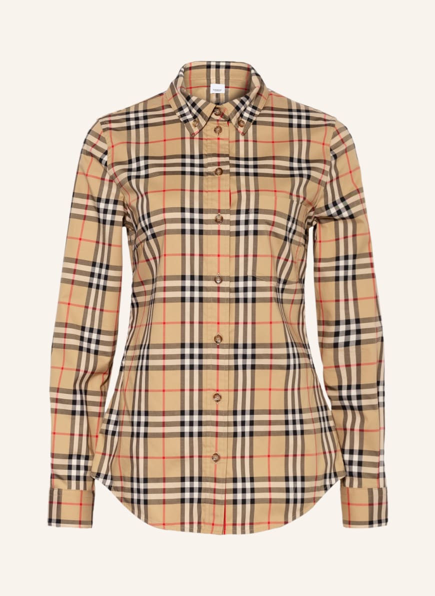 BURBERRY Shirt blouse LAPWING, Color: BROWN/ BLACK/ RED (Image 1)