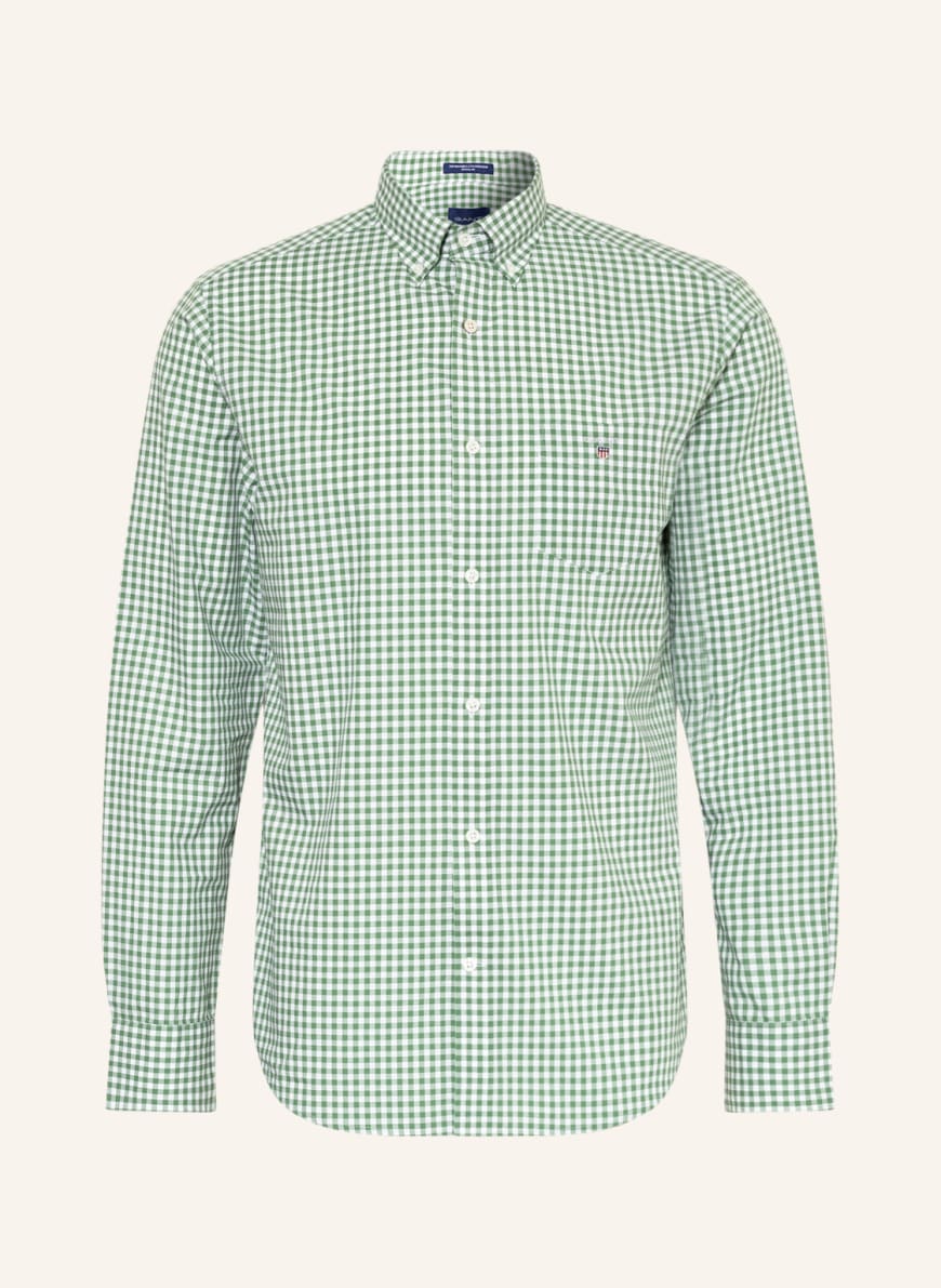 GANT Shirt regular fit, Color: WHITE/ GREEN (Image 1)