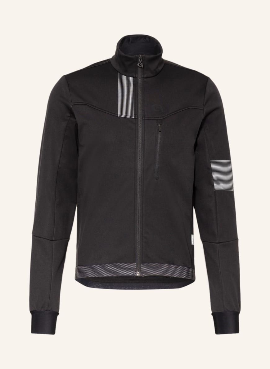 GONSO Softshell cycling jacket VALAFF, Color: BLACK (Image 1)