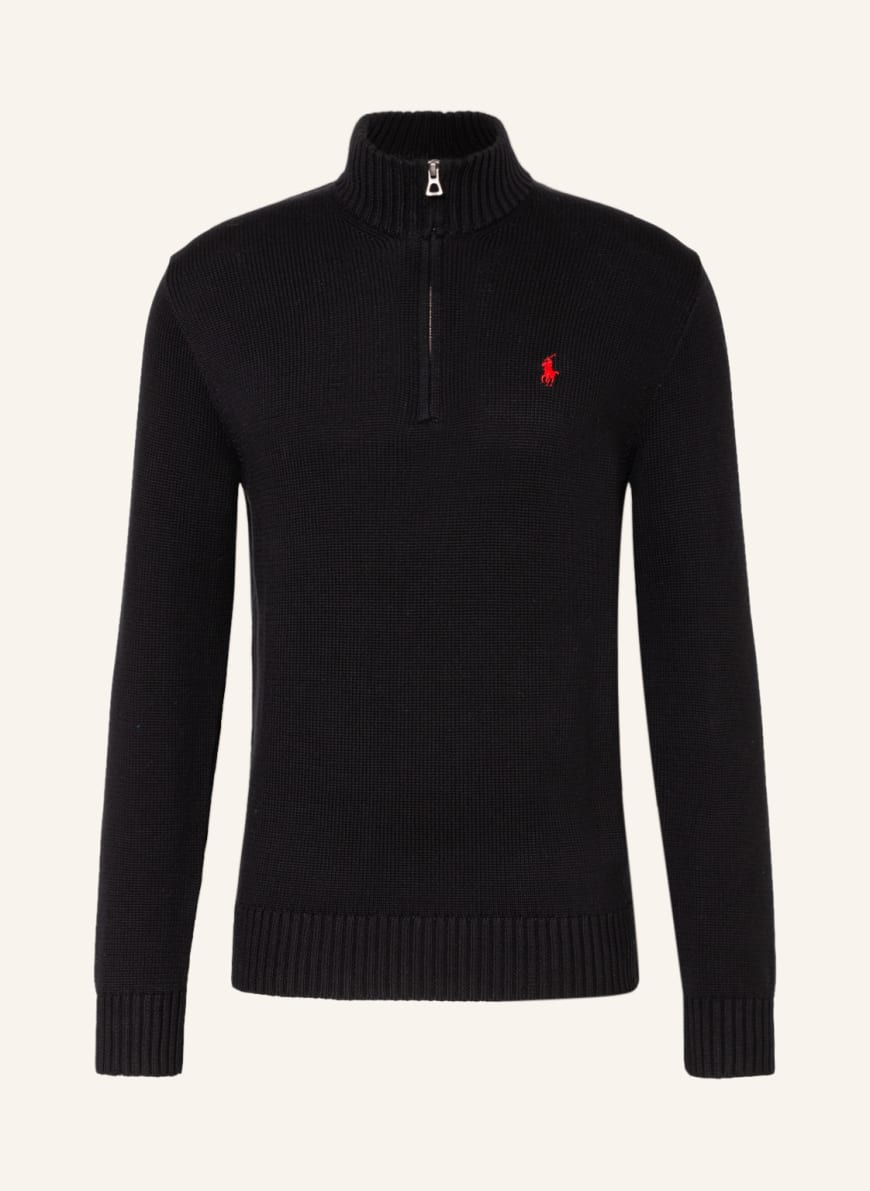 POLO RALPH LAUREN Half-zip sweater, Color: BLACK (Image 1)