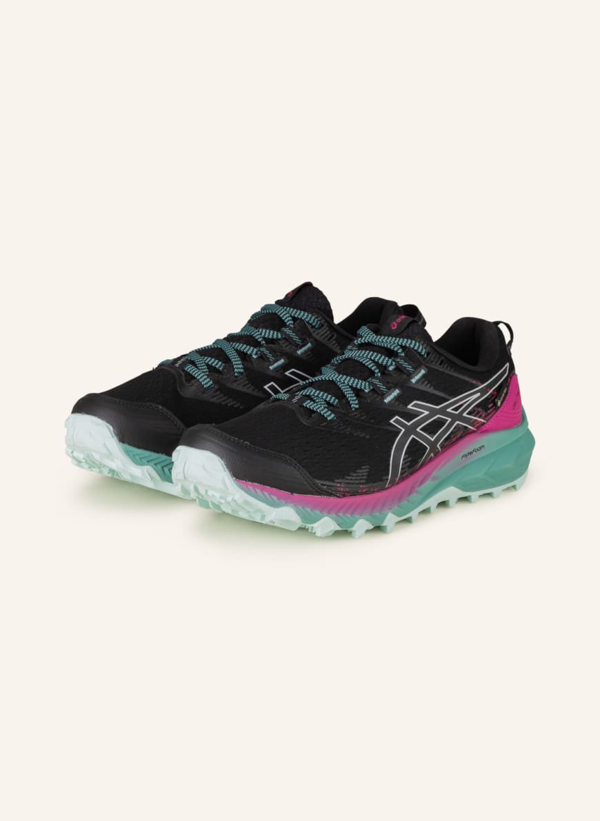ASICS Trail running shoes GEL-TRABUCO™ 10 GTX, Color: BLACK/ MINT/ PINK (Image 1)