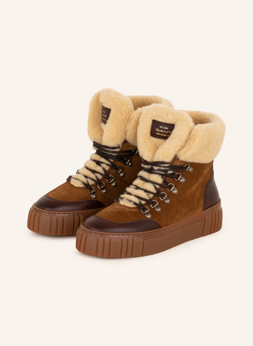 GANT Lace-up boots , Color: BROWN/ LIGHT BROWN (Image 1)
