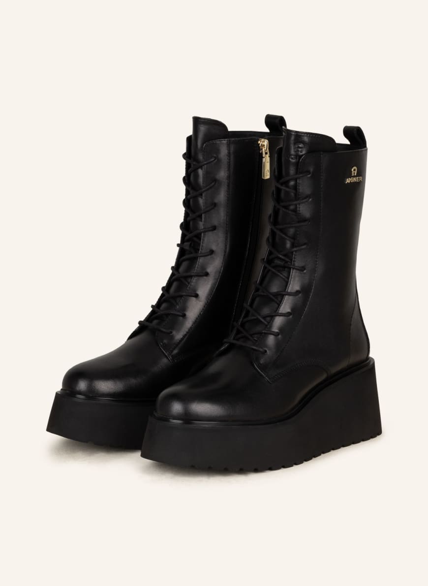 AIGNER Lace-up boots, Color: BLACK (Image 1)