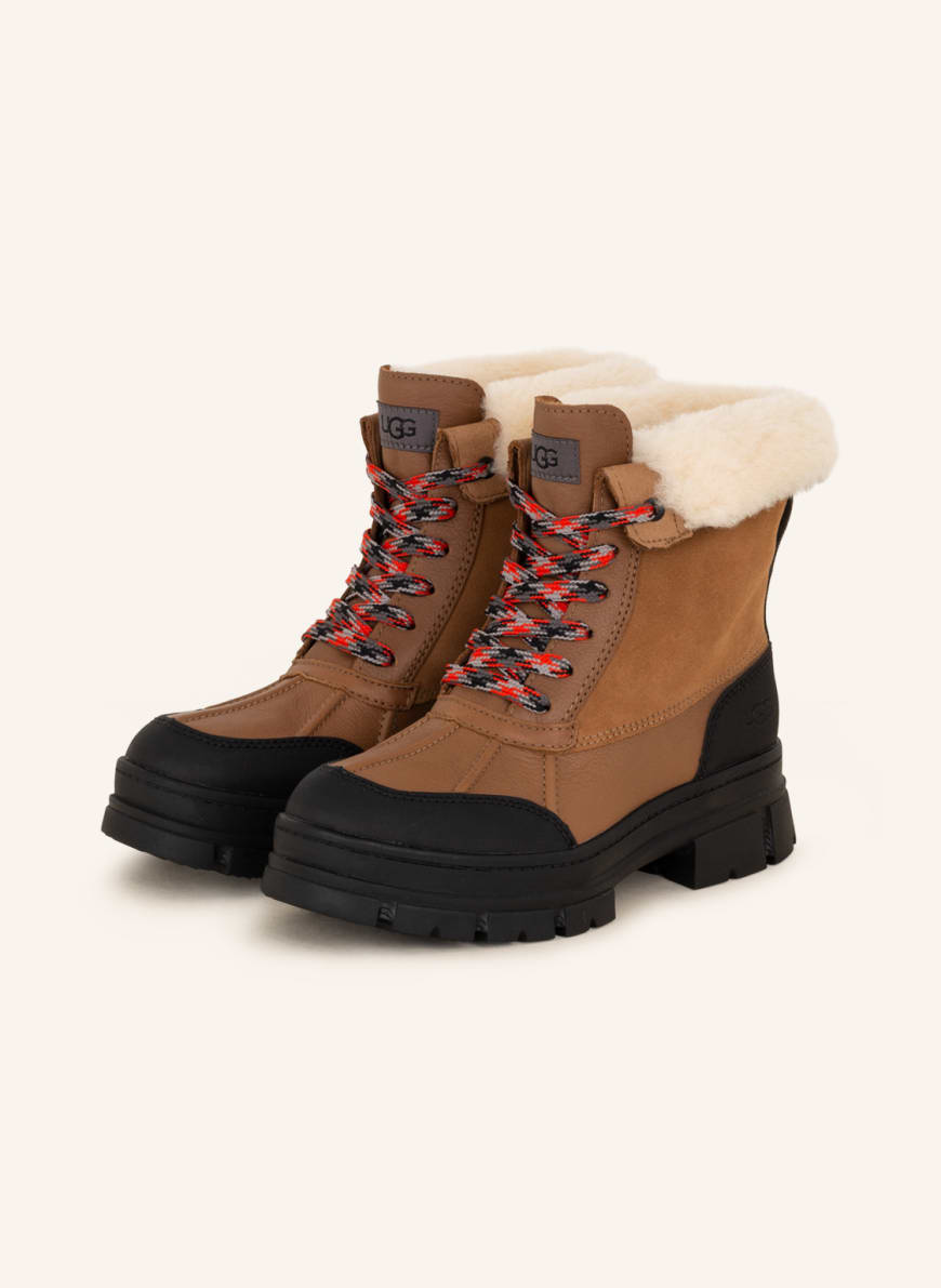 UGG Lace-up boots ASHTON ADDIE, Color: BROWN (Image 1)