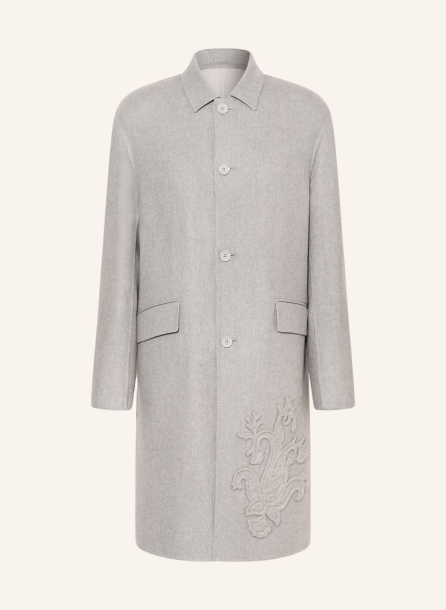 ETRO Wool coat, Color: LIGHT GRAY (Image 1)