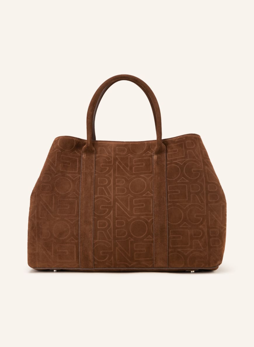 BOGNER Shopper VELLUTO THERESA with removable pouch, Color: BROWN (Image 1)