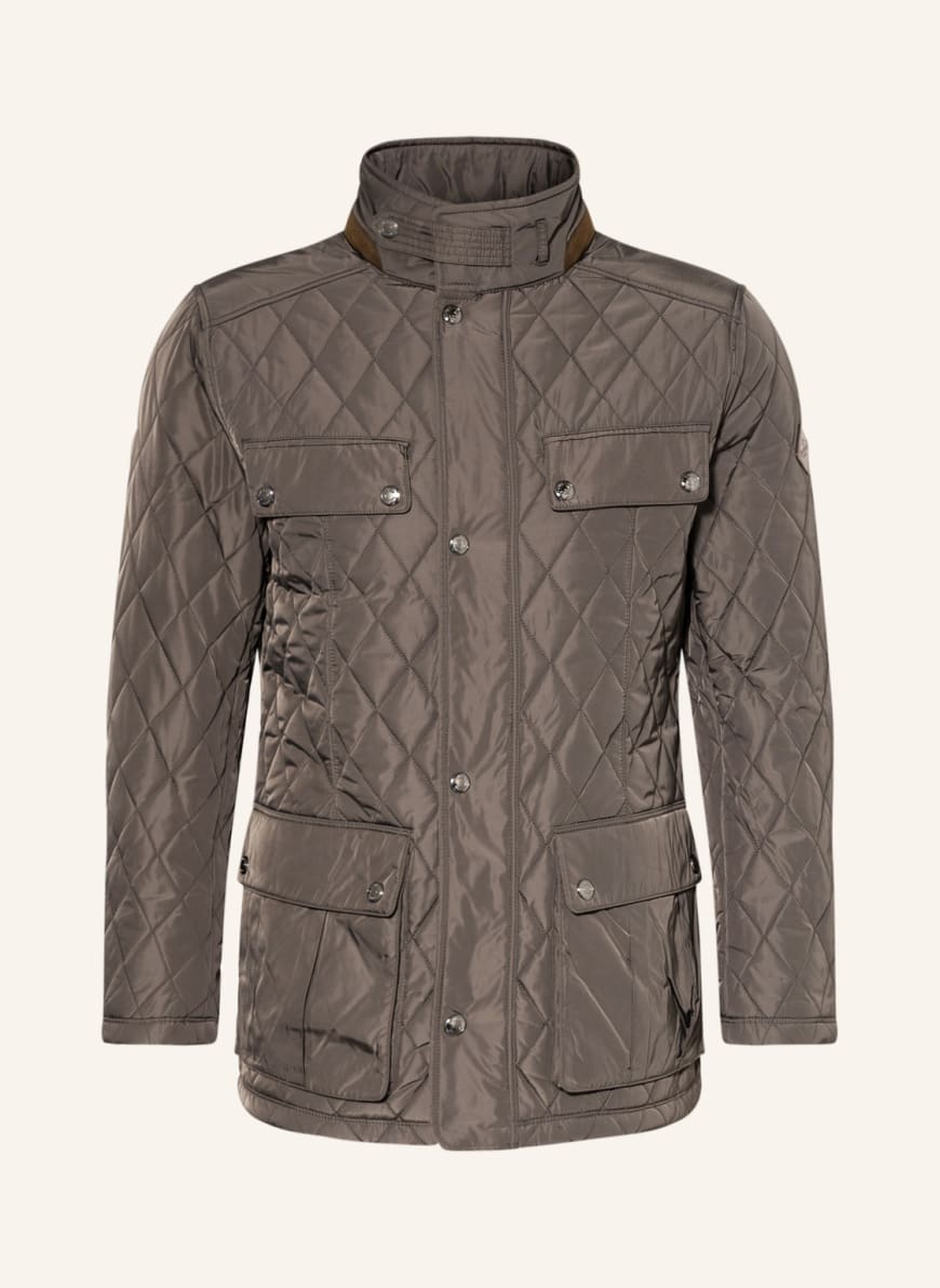 HACKETT LONDON Quilted jacket, Color: DARK GRAY (Image 1)