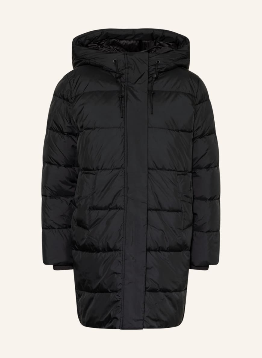 Marc O'Polo DENIM Oversized quilted coat, Color: BLACK (Image 1)