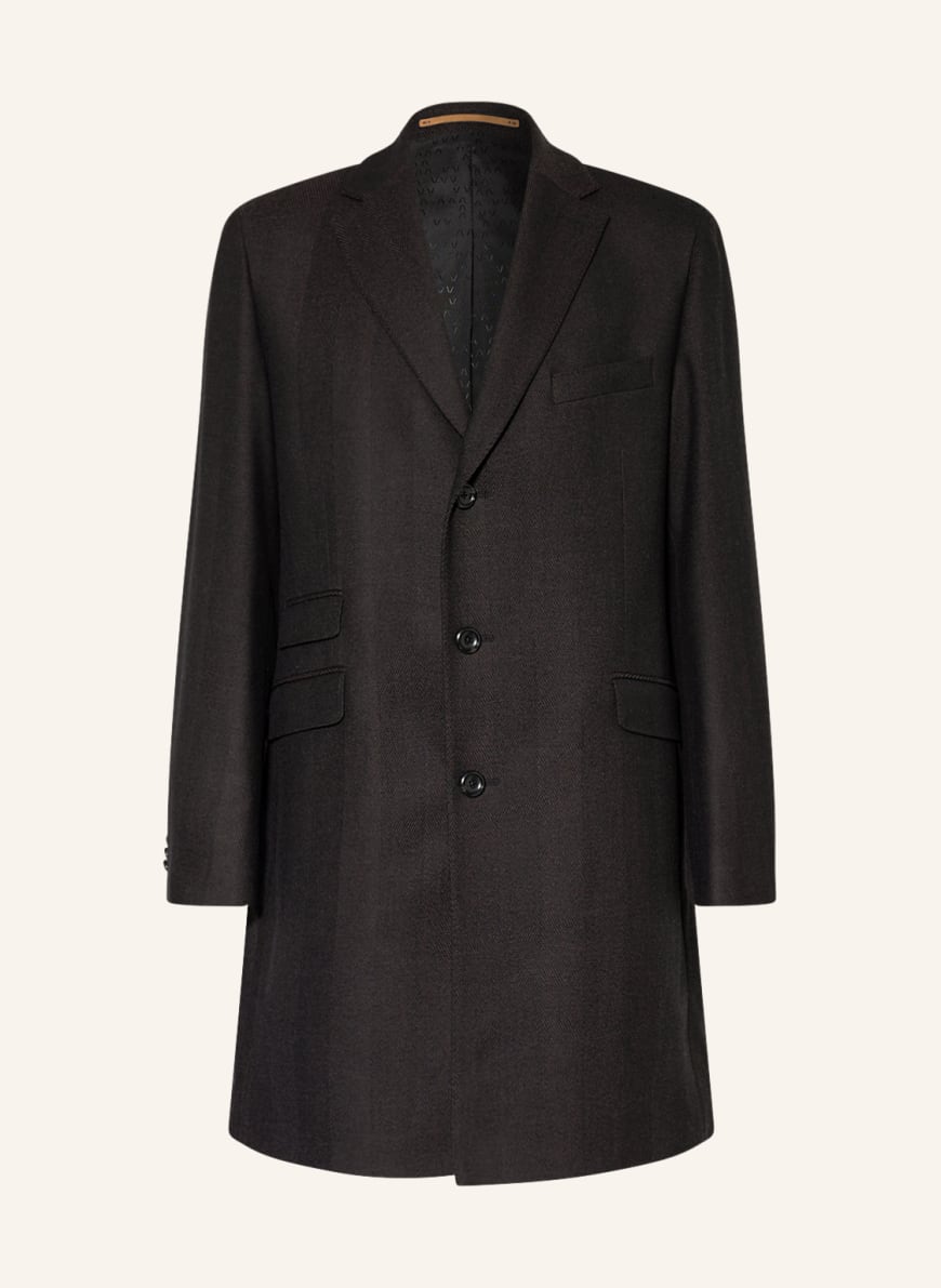 EDUARD DRESSLER Wool coat, Color: BROWN (Image 1)