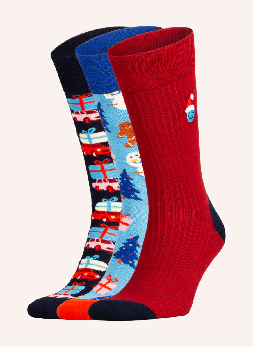 Happy Socks 3 páry ponožek v dárkové krabičce, DECORATION TIME, Barva: 0200 multi (Obrázek 1)