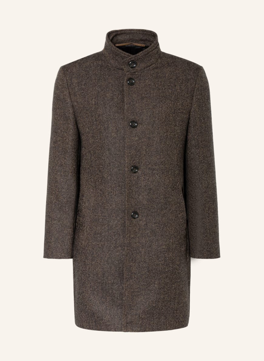 EDUARD DRESSLER Wool coat, Color: BROWN(Image 1)