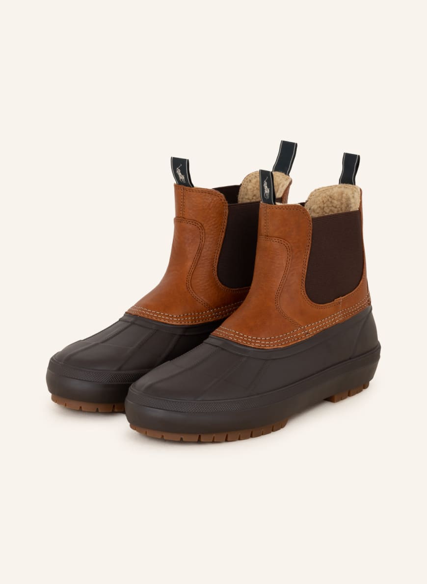 POLO RALPH LAUREN boots in brown/ dark brown | Breuninger