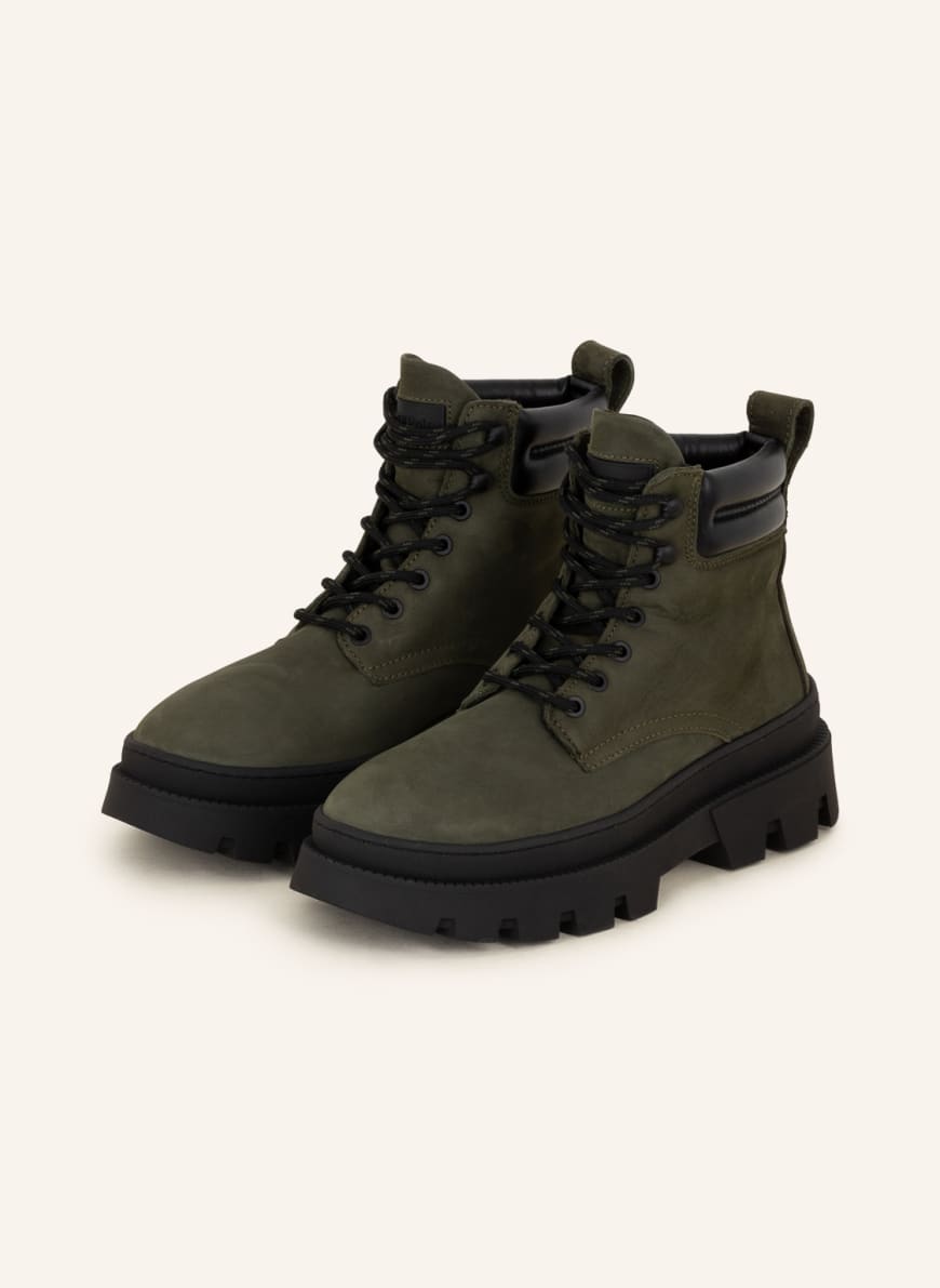 Marc O'Polo Lace-up boots, Color: OLIVE (Image 1)
