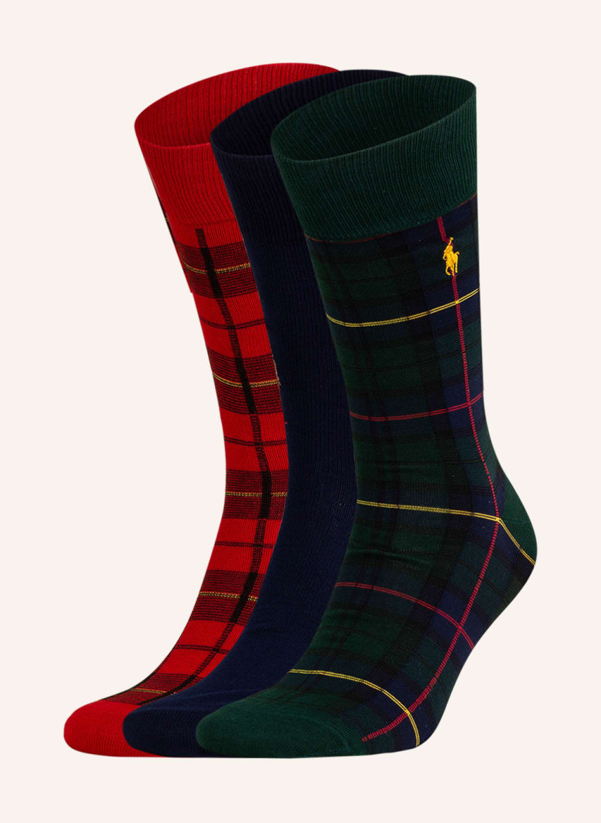POLO RALPH LAUREN 3-pack socks with gift box , Color: 001 GB BEST FRIEND (Image 1)