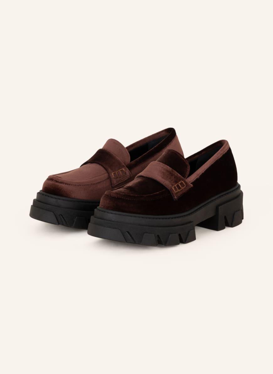 ALOHAS Loafers, Color: BROWN (Image 1)