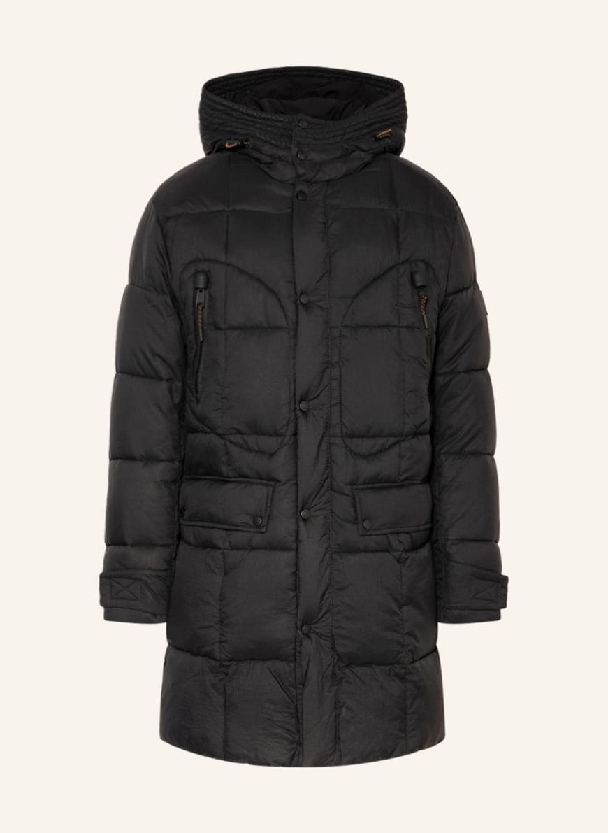 BOSS Quilted coat OKTRIKA, Color: BLACK (Image 1)