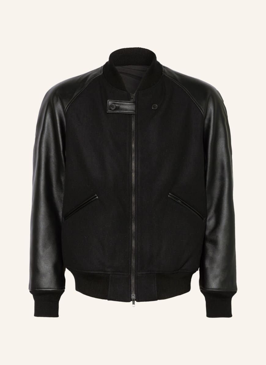 Y-3 Bomber jacket in mixed materials , Color: BLACK (Image 1)