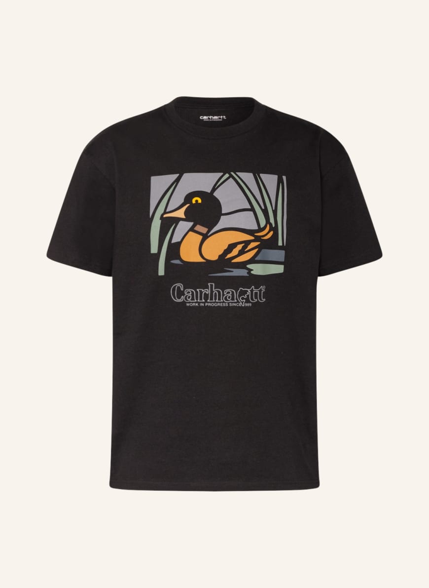 carhartt WIP T-shirt, Color: BLACK/ DARK ORANGE/ GRAY (Image 1)