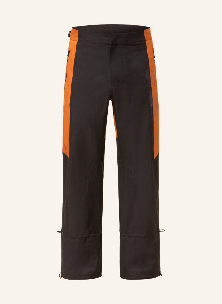 ZEGNA Skihose, Farbe: SCHWARZ/ DUNKELORANGE (Bild 1)