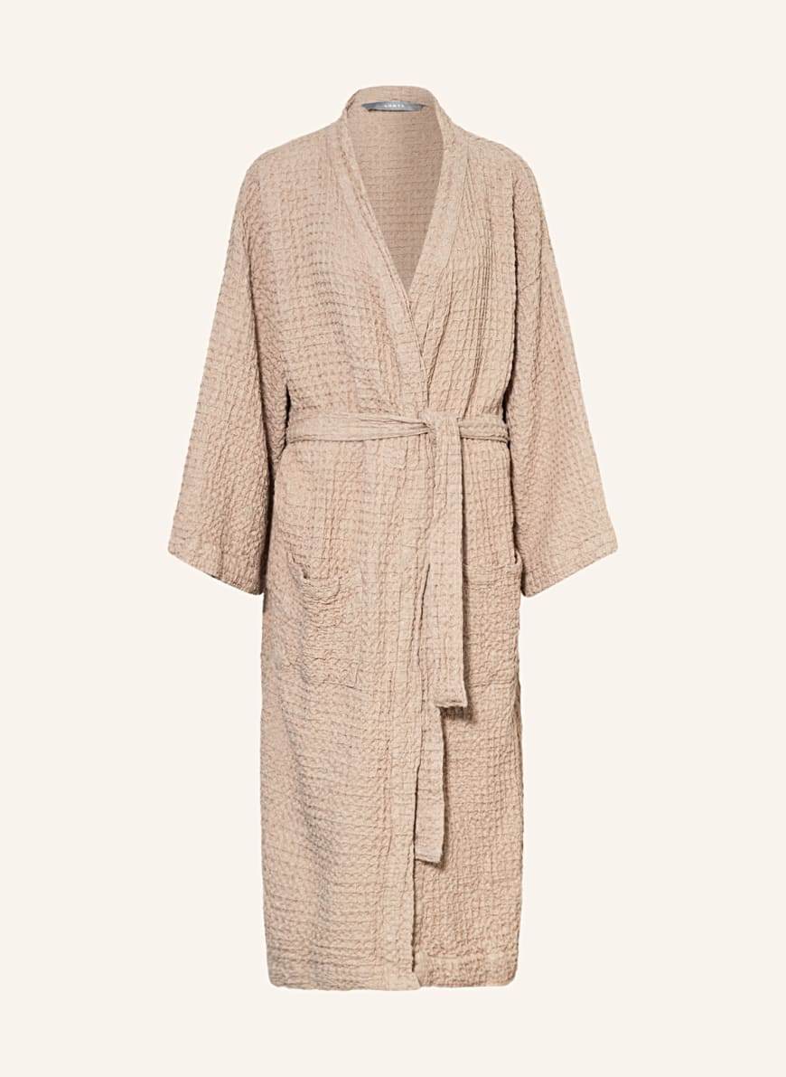 LUHTA HOME Unisex bathrobe PELLAVA , Color: BEIGE (Image 1)