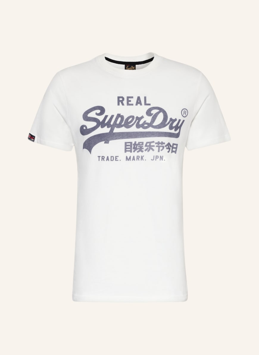 Superdry T-shirt, Color: ECRU/ DARK GRAY (Image 1)