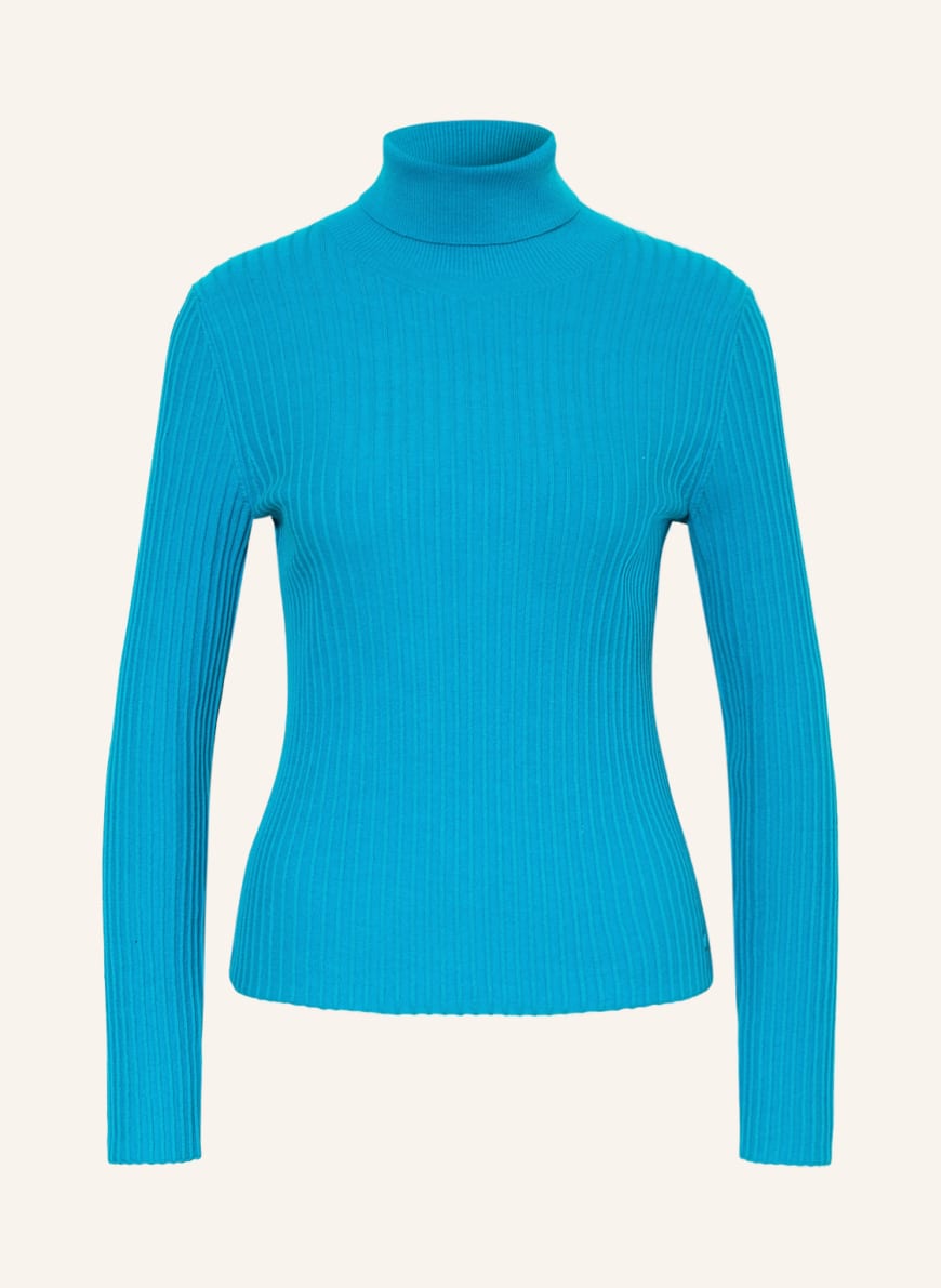 Marc O'Polo DENIM Turtleneck sweater, Color: NEON BLUE (Image 1)