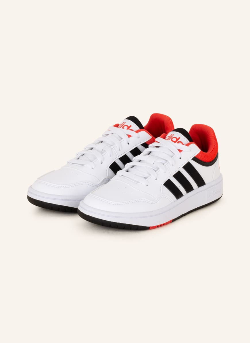 adidas Sneaker HOOPS 3.0, Farbe: WEISS/ SCHWARZ/ ROT (Bild 1)