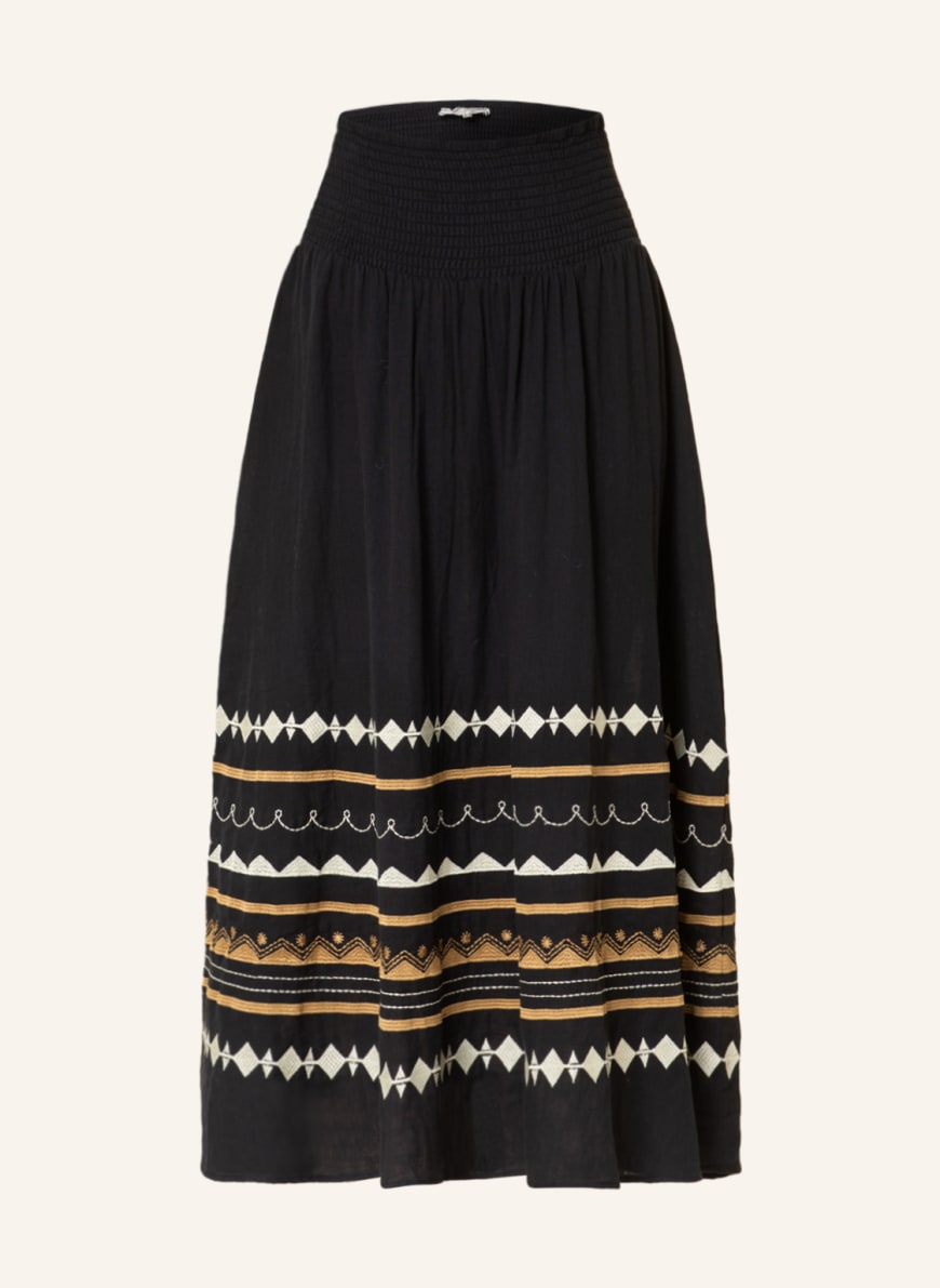 VALÉRIE KHALFON Skirt, Color: BLACK/ WHITE/ CAMEL (Image 1)