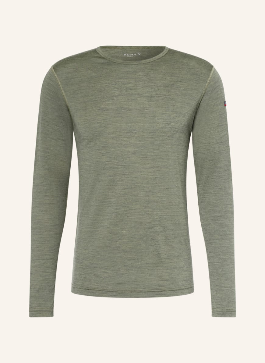 DEVOLD Functional underwear and shirt BREEZE in merino wool, Color: OLIVE (Image 1)