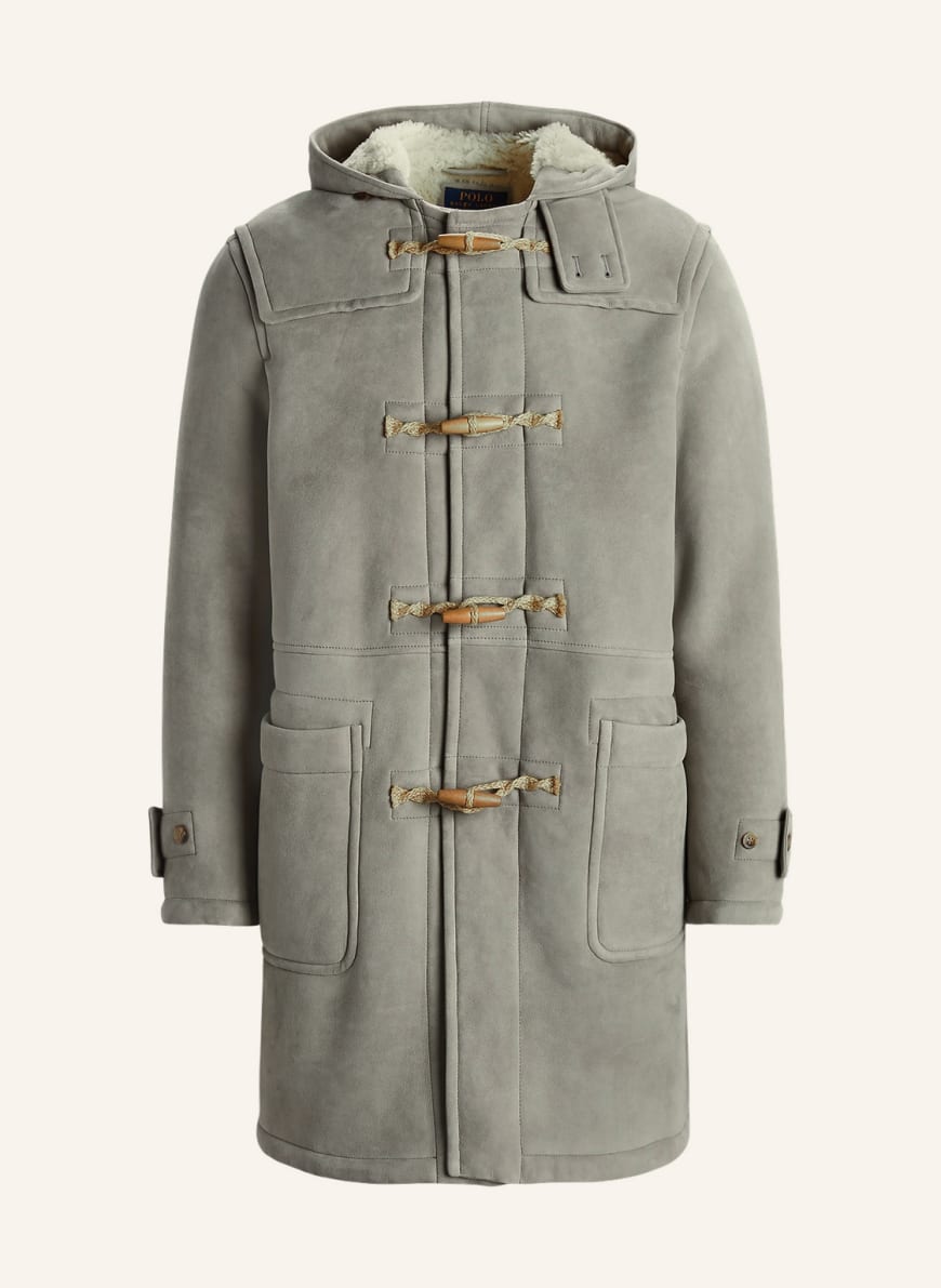 POLO RALPH LAUREN Lambskin coat, Color: GRAY (Image 1)