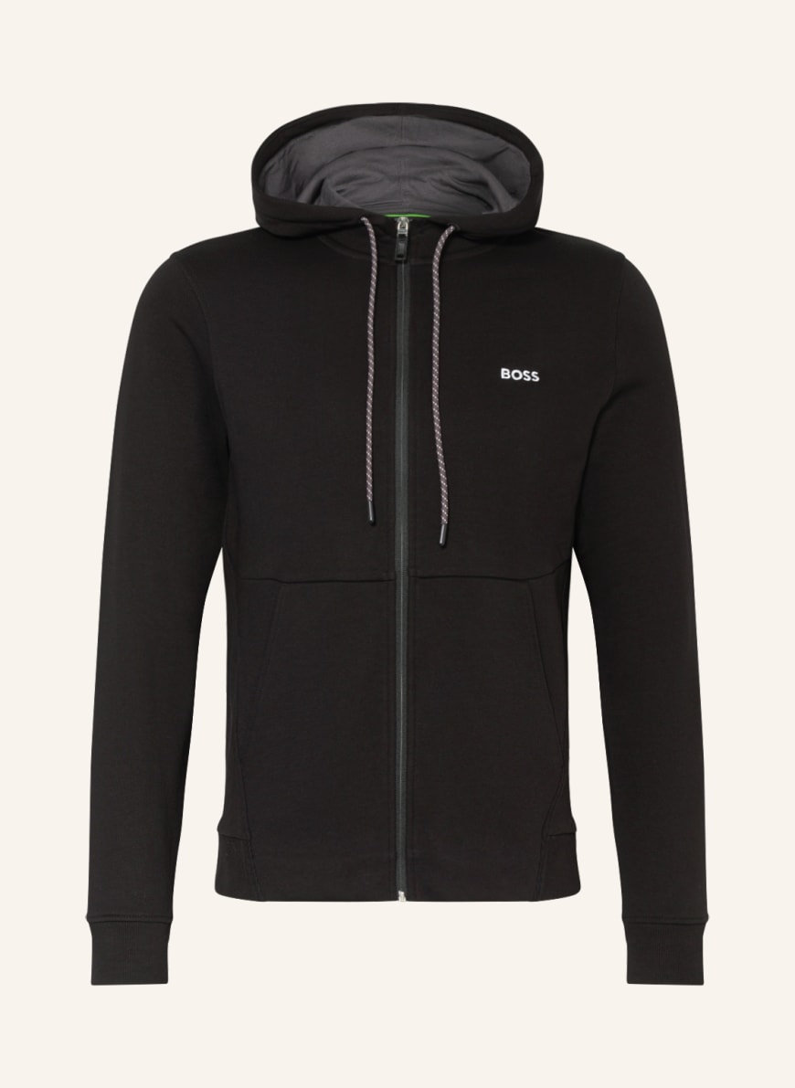 BOSS Sweat jacket SAGGY, Color: BLACK(Image 1)
