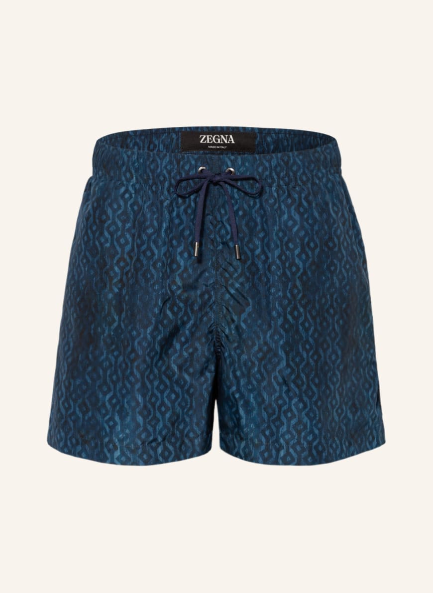 ZEGNA Badeshorts TILES , Farbe: BLAU/ DUNKELBLAU (Bild 1)