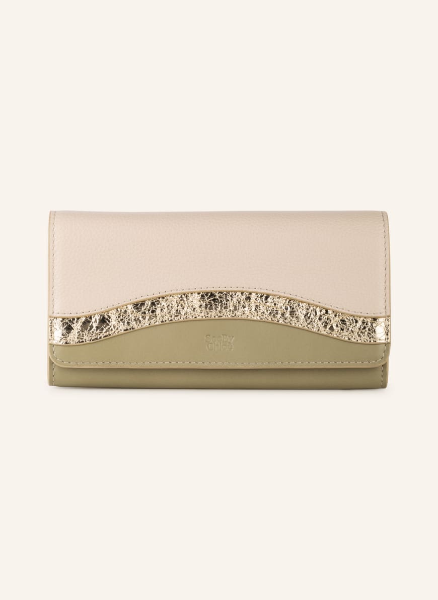 SEE BY CHLOÉ Wallet , Color: LIGHT GREEN/ CREAM/ GOLD (Image 1)