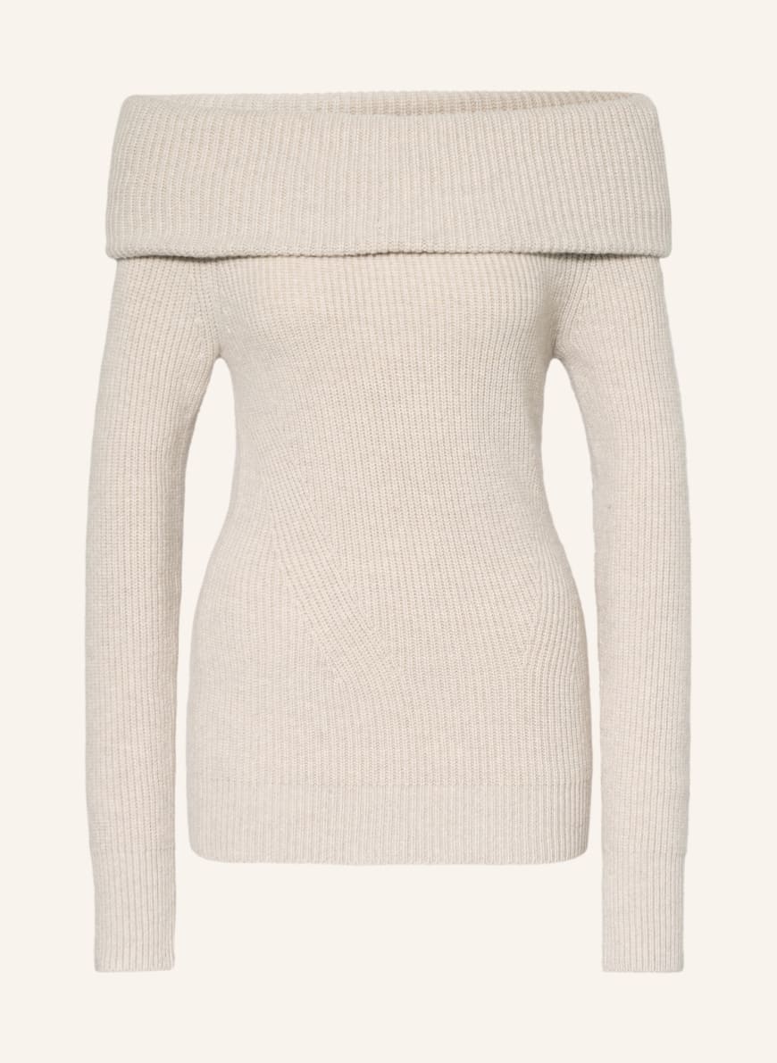 ISABEL MARANT Off-shoulder sweater BAYA with cashmere, Color: BEIGE(Image 1)