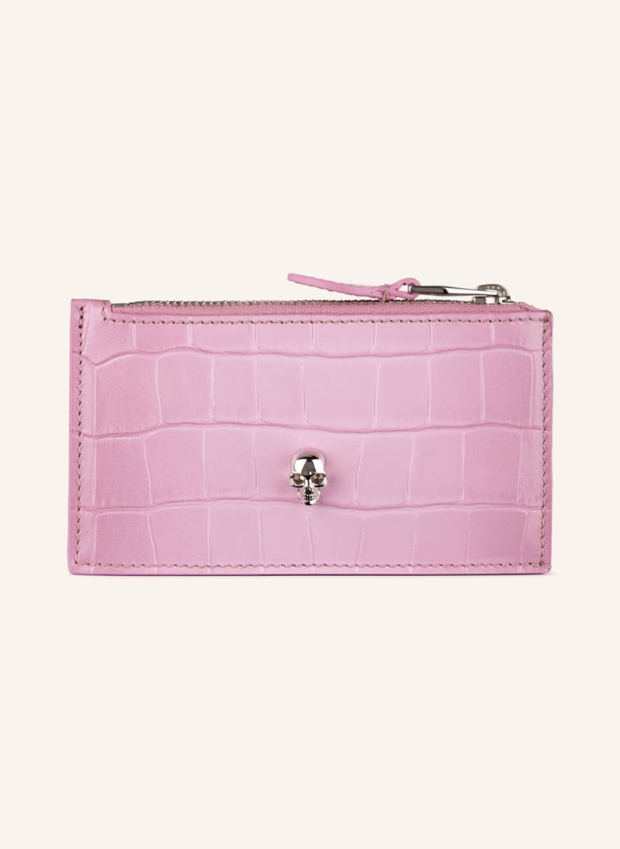 Alexander McQUEEN Card case with coin compartment, Color: PINK (Image 1)