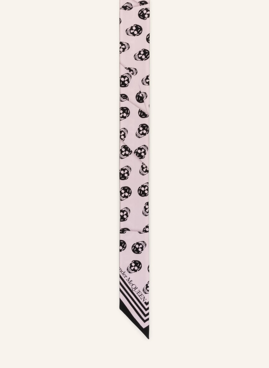 Alexander McQUEEN Silk scarf, Color: 1072 BLACK/PINK (Image 1)