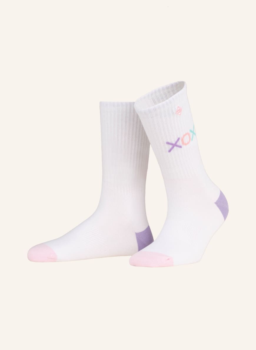 J.CLAY Socks XOXO, Color: WHITE (Image 1)