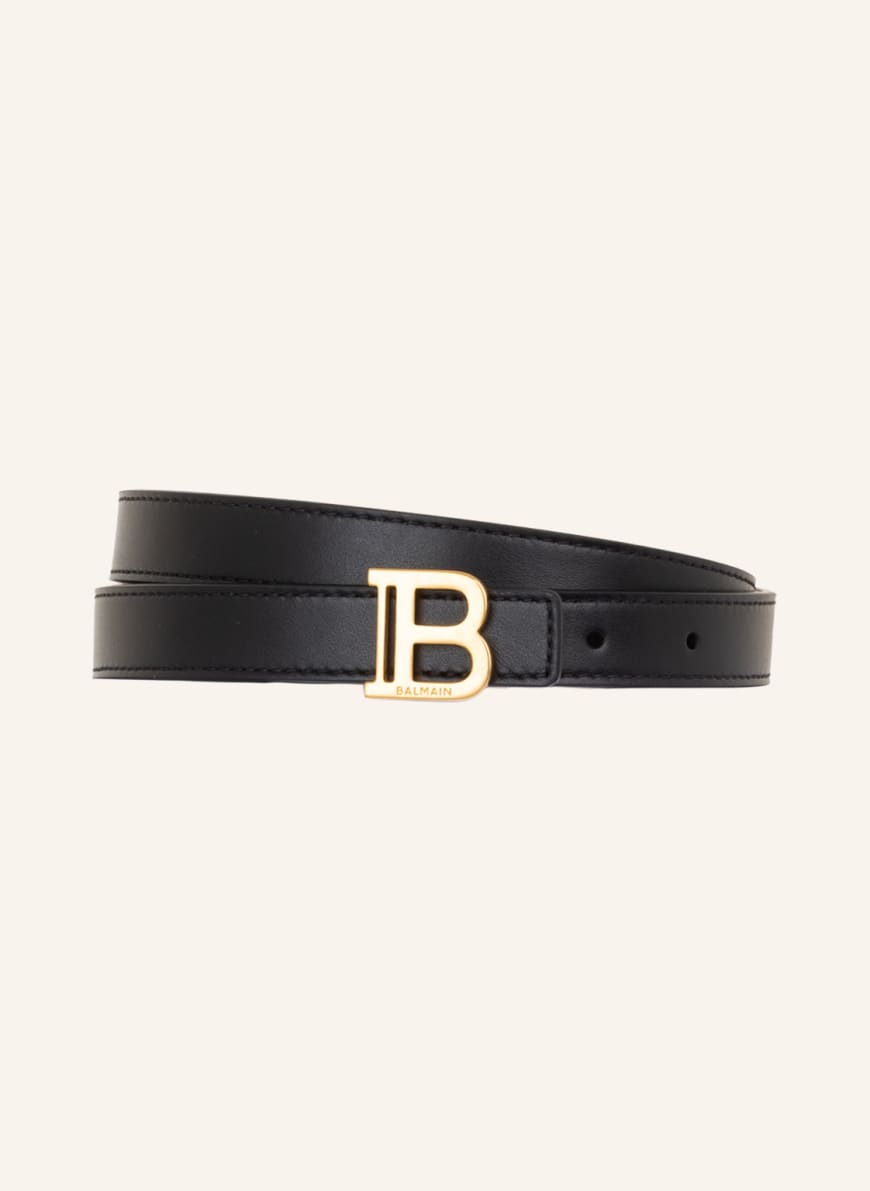 BALMAIN Leather belt , Color: BLACK (Image 1)