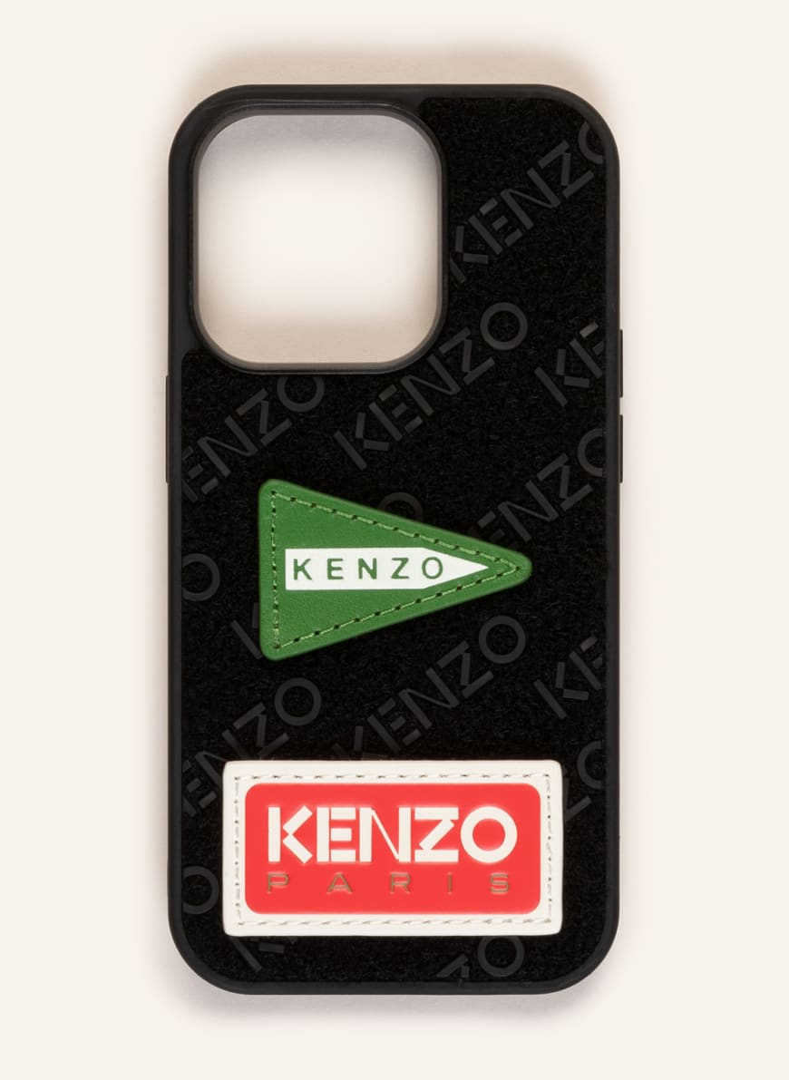 KENZO Smartphone-Hülle, Farbe: SCHWARZ/ GRÜN/ ROT (Bild 1)
