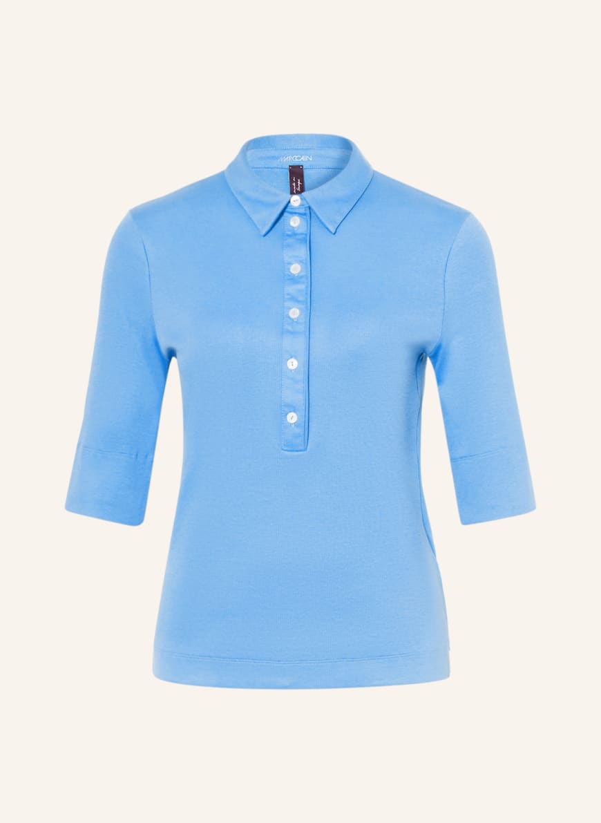MARC CAIN Jersey-Poloshirt , Farbe: 360 azure (Bild 1)