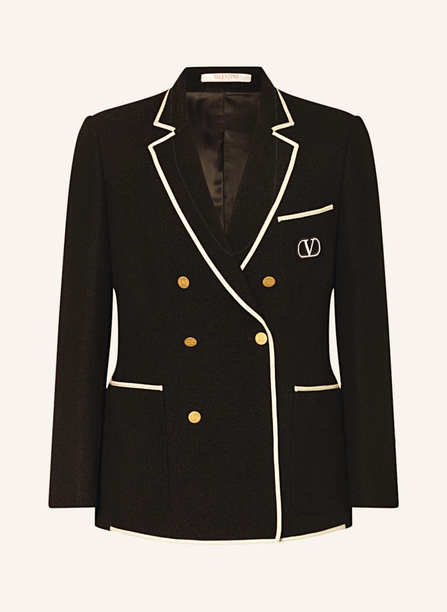 VALENTINO Bouclé tailored jacket slim fit , Color: BLACK (Image 1)