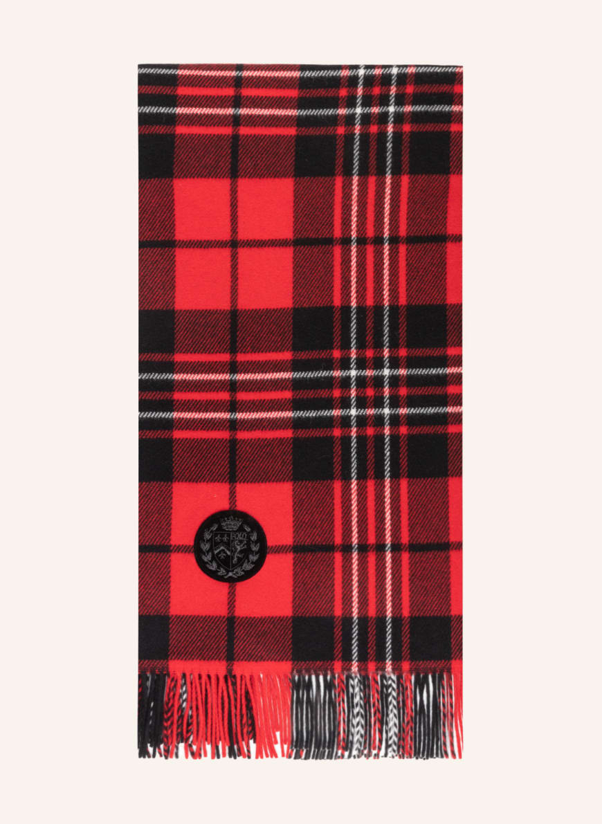 POLO RALPH LAUREN Scarf, Color: RED/ BLACK/ WHITE (Image 1)
