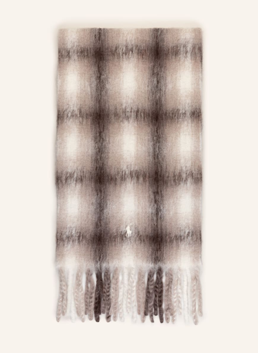 POLO RALPH LAUREN Scarf, Color: BROWN/ LIGHT BROWN/ CREAM (Image 1)