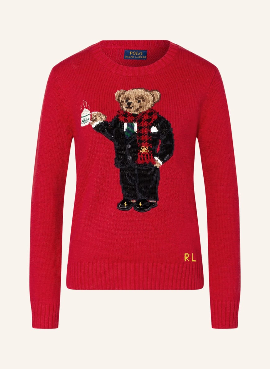 POLO RALPH LAUREN Sweater with linen, Color: RED (Image 1)