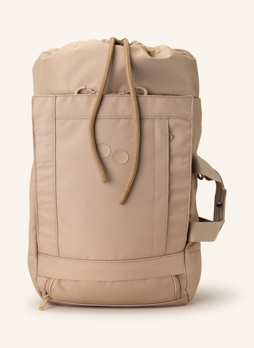 pinqponq Backpack BLOK MEDIUM with laptop compartment, Color: LIGHT BROWN (Image 1)