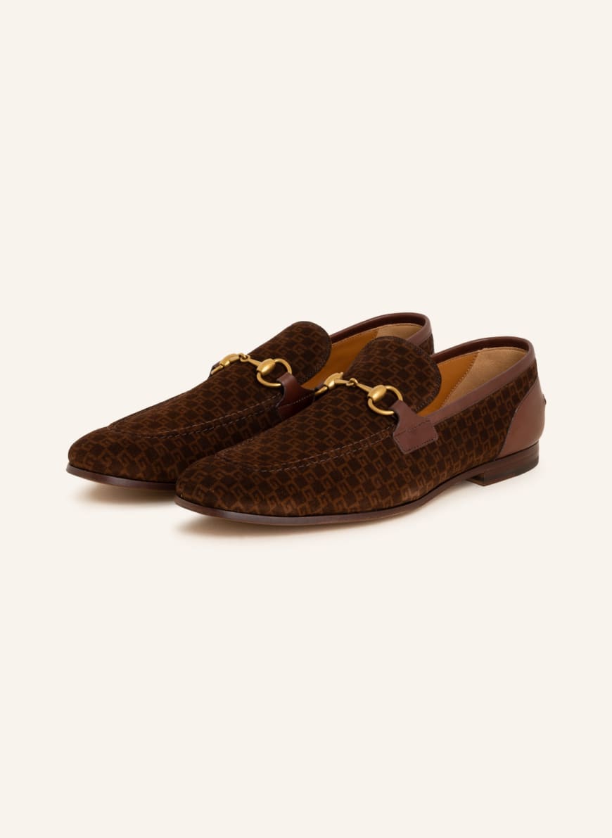 GUCCI Loafers JORDAAN, Color: 8548 D.BRO-BE/COCOA (Image 1)