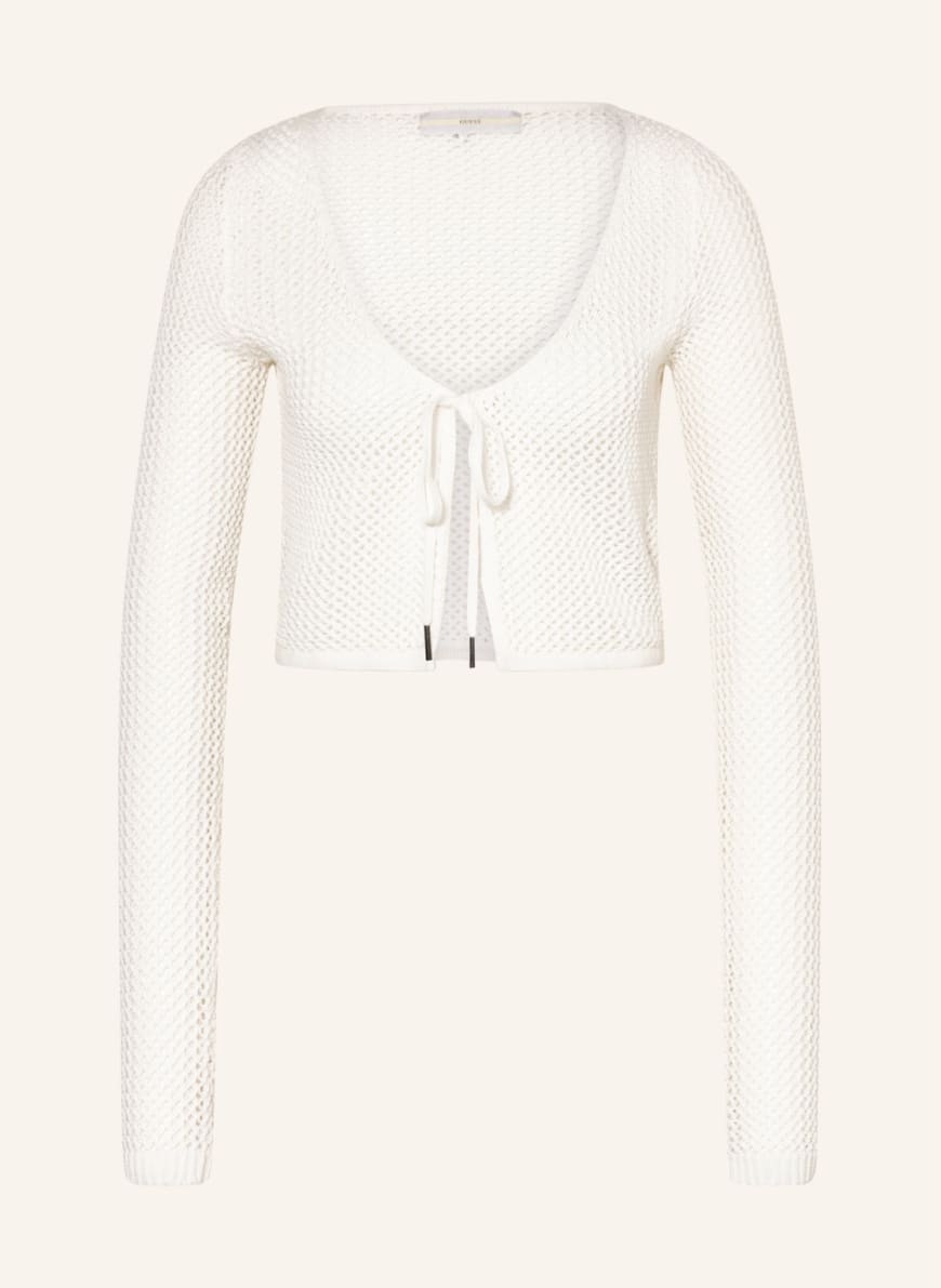 GUESS Cropped cardigan, Color: WHITE(Image 1)