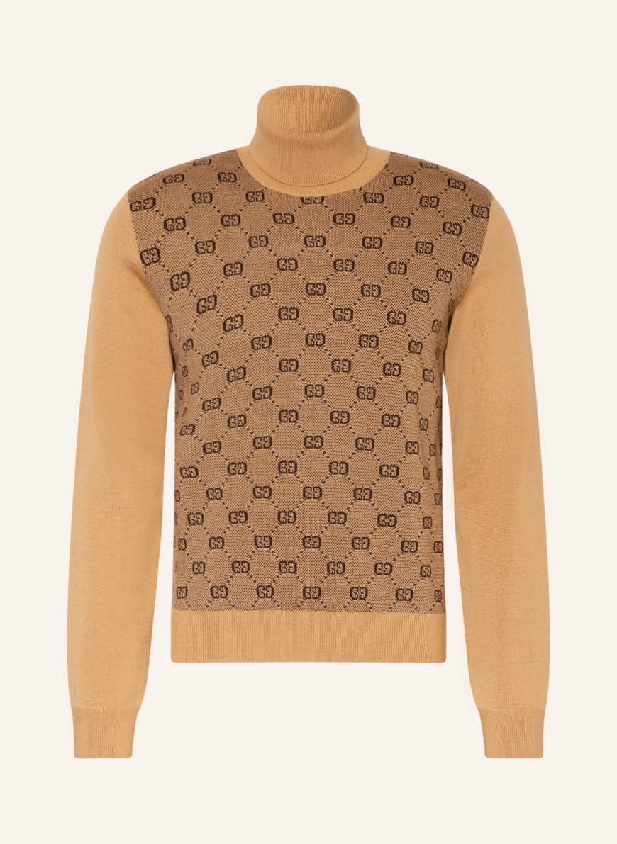GUCCI Turtleneck sweater in cognac/ dark brown | Breuninger