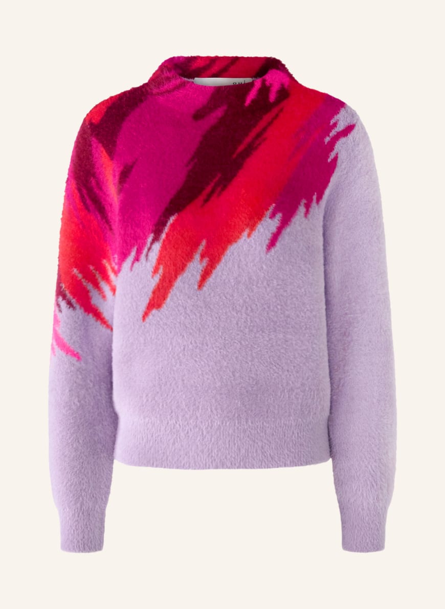 oui Sweater , Color: LIGHT PURPLE/ RED (Image 1)